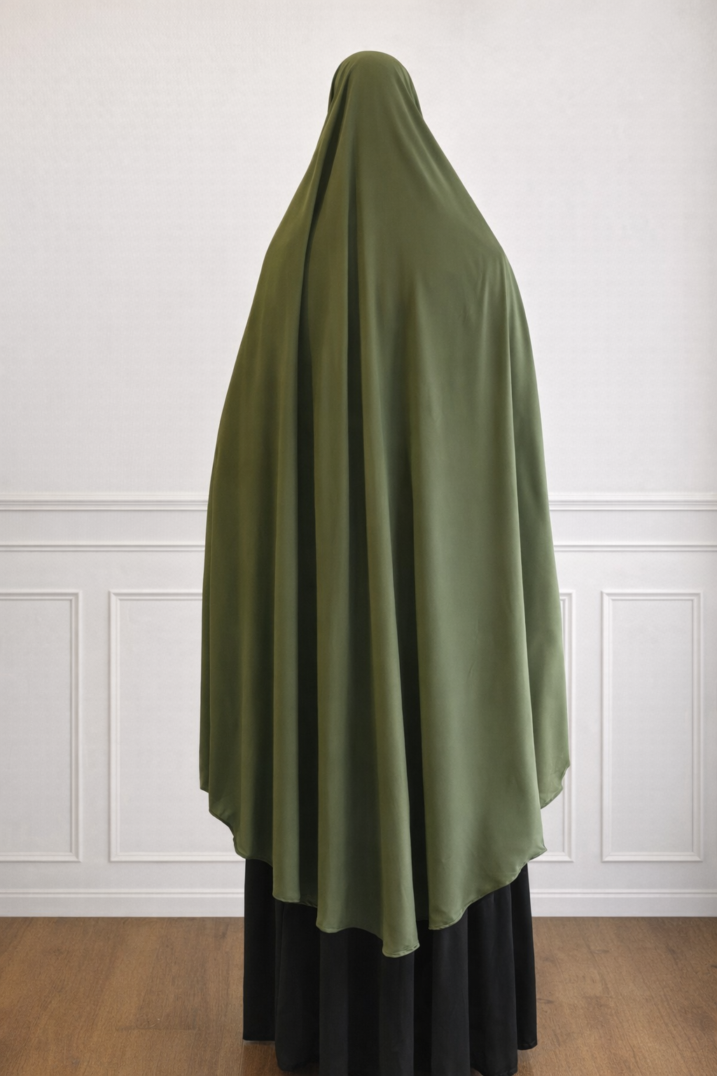 Medina Silk Khimaar (Olijf Groen)