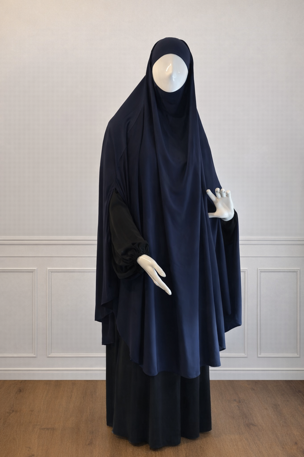 Medina Silk Khimaar (Donker Blauw)