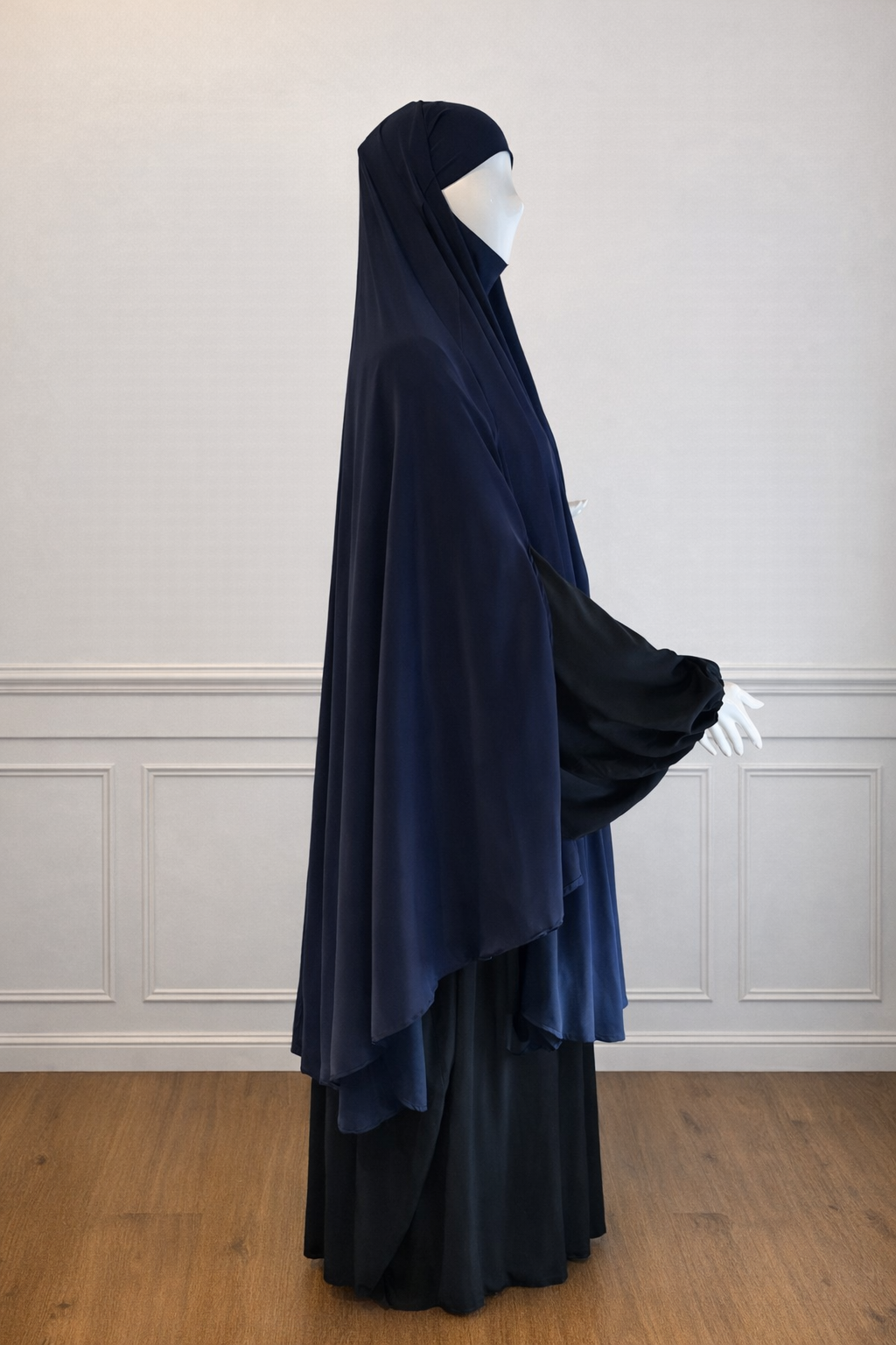 Medina Silk Khimaar (Donker Blauw)