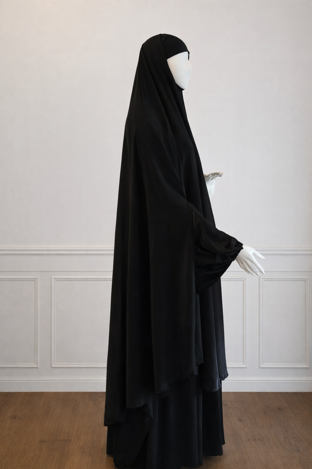 Medina Silk Khimaar (Zwart)